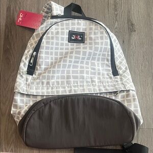 Modern White and Gray Backpack